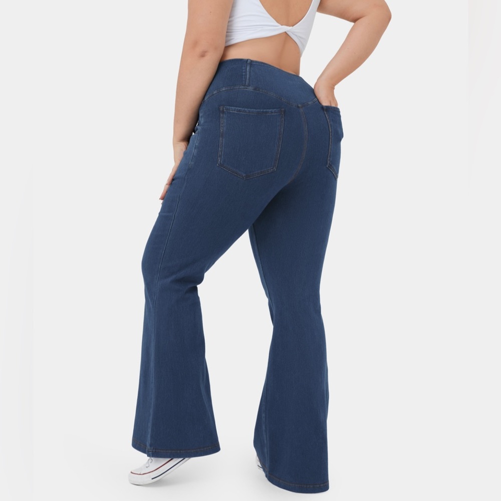 Halara Magic High Waisted, Crossover, Pocket, Flare Pants Plus Size - 3X